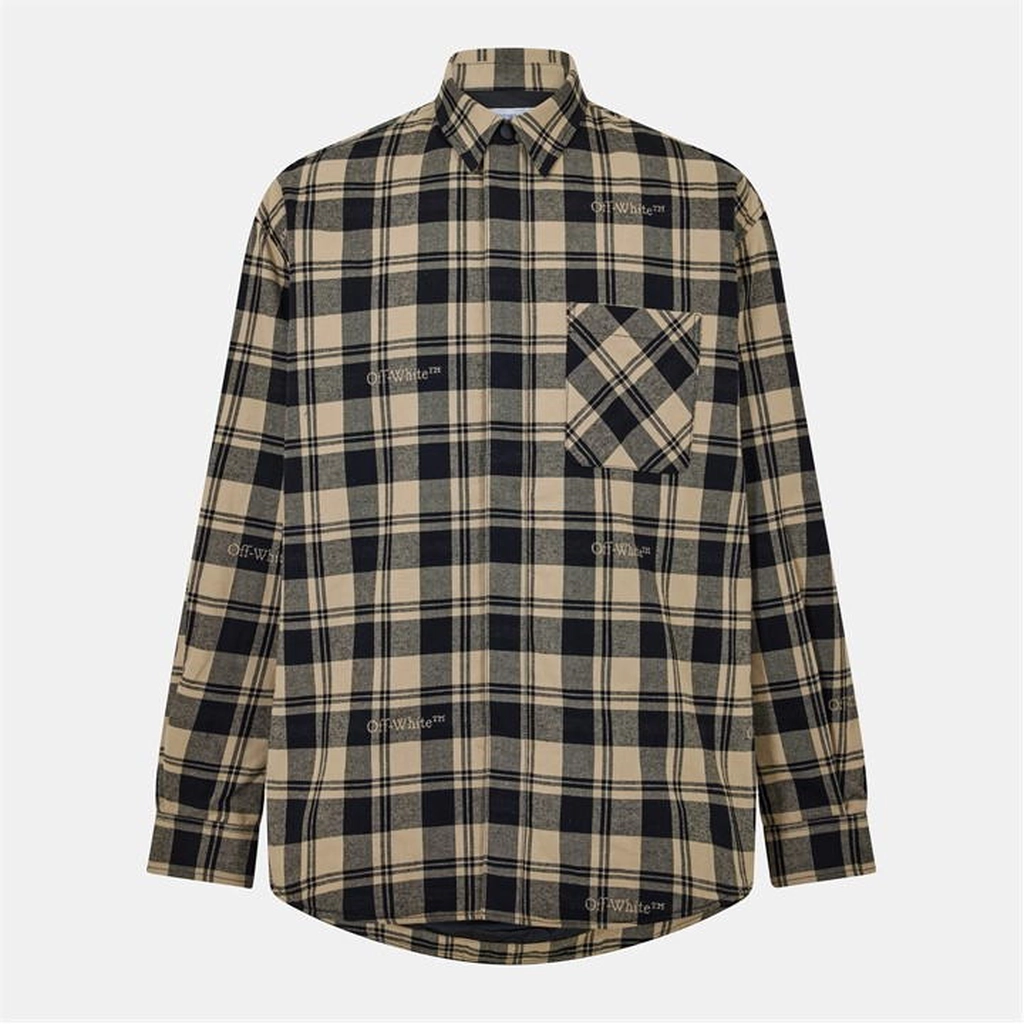 Off White Off Check Overshirt - Multi